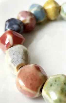 Rainbow Ceramic Beaded Bracelet A&N