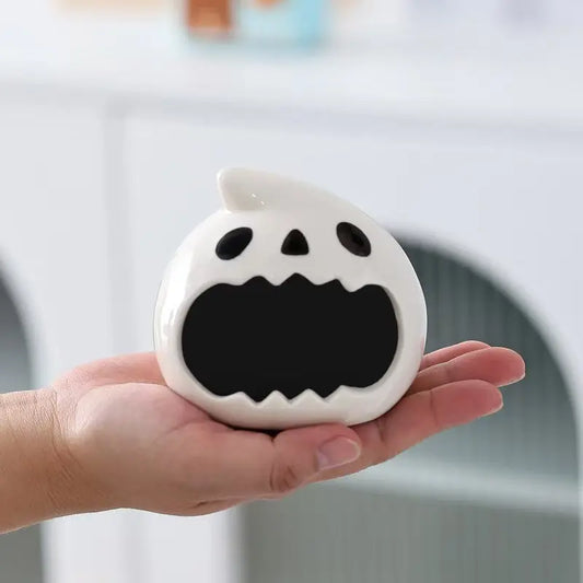 Cute Ghost Ceramic Ashtray: Adorable Desk Decor Gift for Men (Ins-Style) A&N