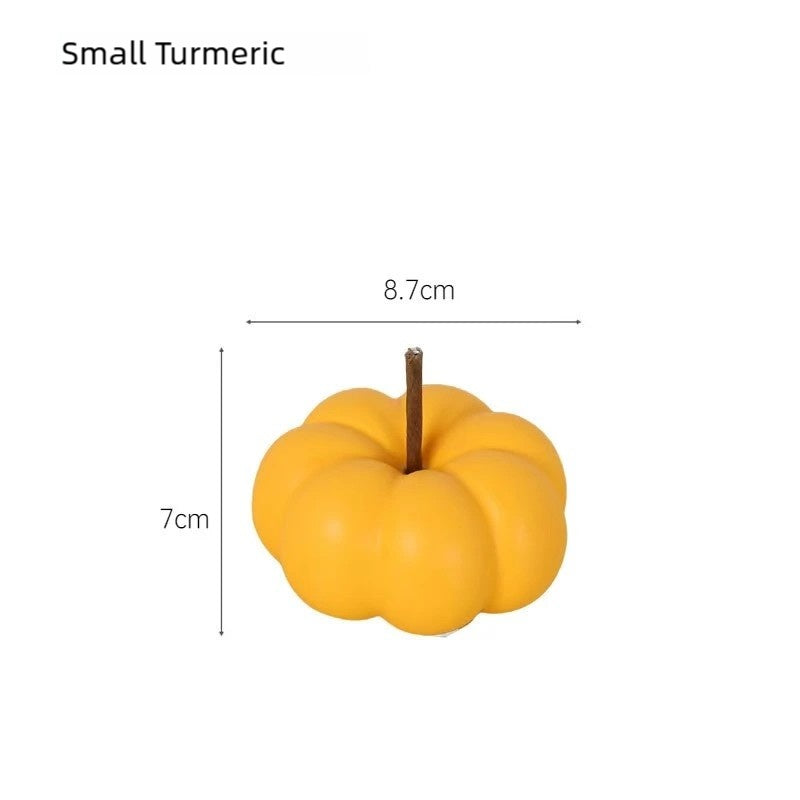 Handmade Ceramic Pumpkin Decor: Modern Minimalist Table Ornaments