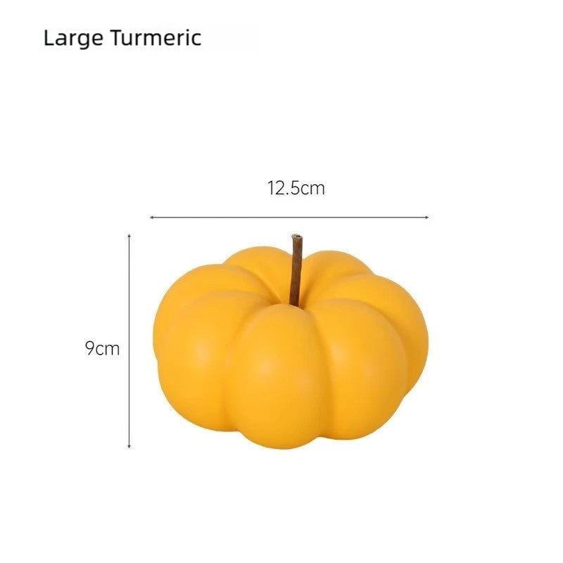 Handmade Ceramic Pumpkin Decor: Modern Minimalist Table Ornaments