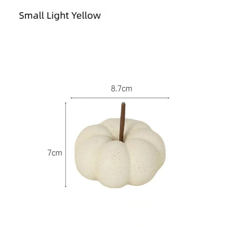 Handmade Ceramic Pumpkin Decor: Modern Minimalist Table Ornaments