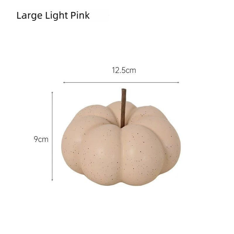 Handmade Ceramic Pumpkin Decor: Modern Minimalist Table Ornaments